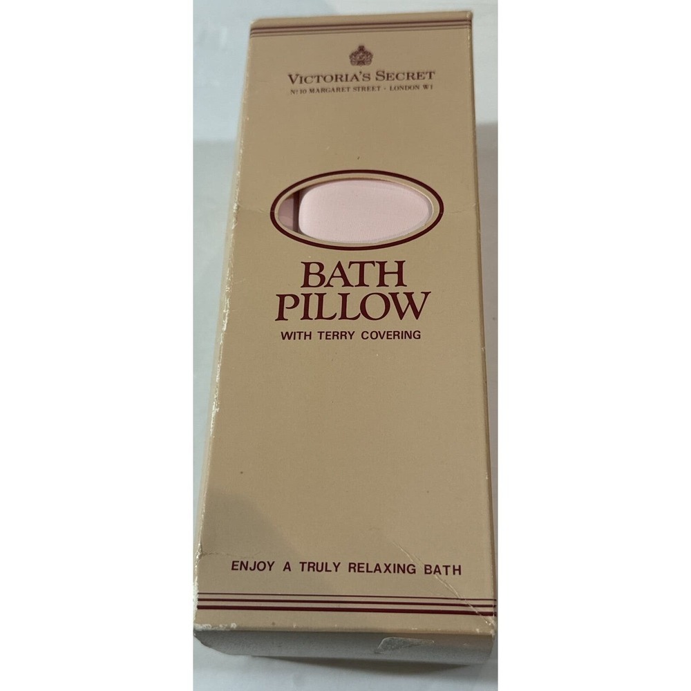 Vintage Victorias‎ Secret Bath Pillow W/ Terry Cover Pink Style VB 1005